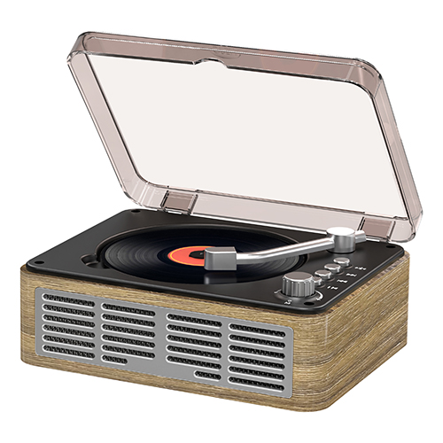 Przenośne odtwarzacze CD dla Home Wood Music Player FM Radio dla HomeWired i Remote Control-Walnut Brown